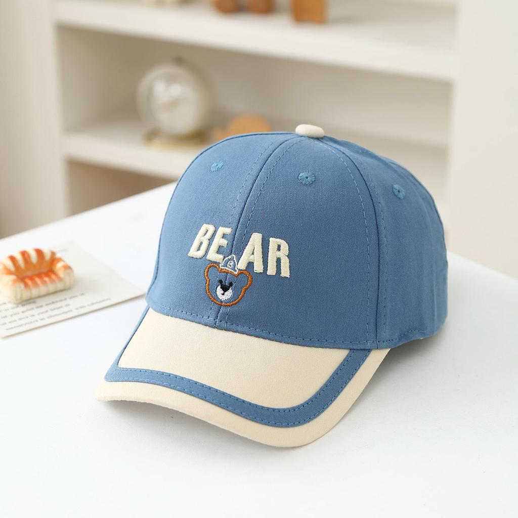 Boys/Girls Little Bear Duckbill Cotton Sun Hat - Baby Cartoon Baseball Cap for Spring/Summer