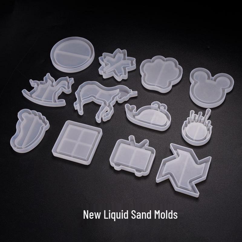Poppy DIY Crystal Resin & Sand Art Wooden Horse Windmill Pendant Mold Unicorn Sand Art Mold