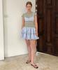 SINOON Double Frill Skirt (Blue)