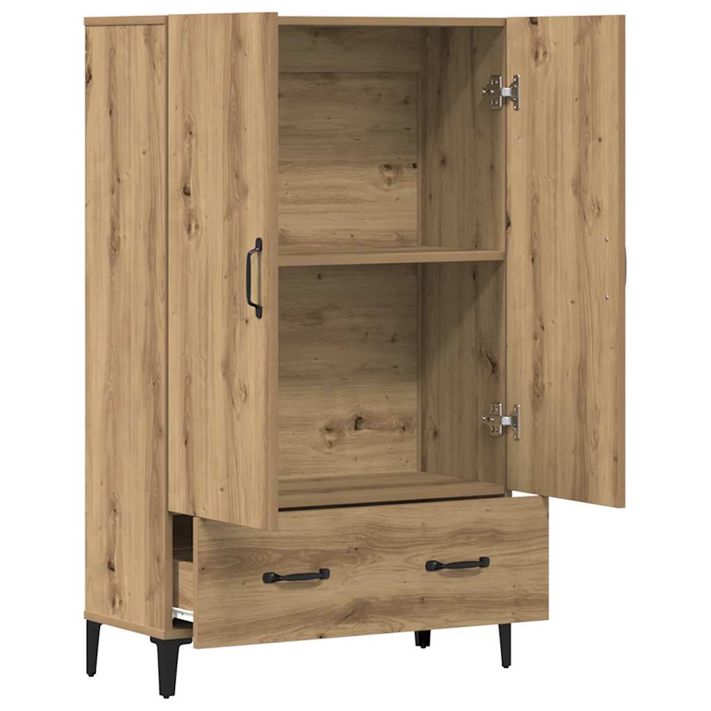 Vidaxl Szafka, Dąb Artisian, 70X31X115 Cm, Materiał Drewnopochodny