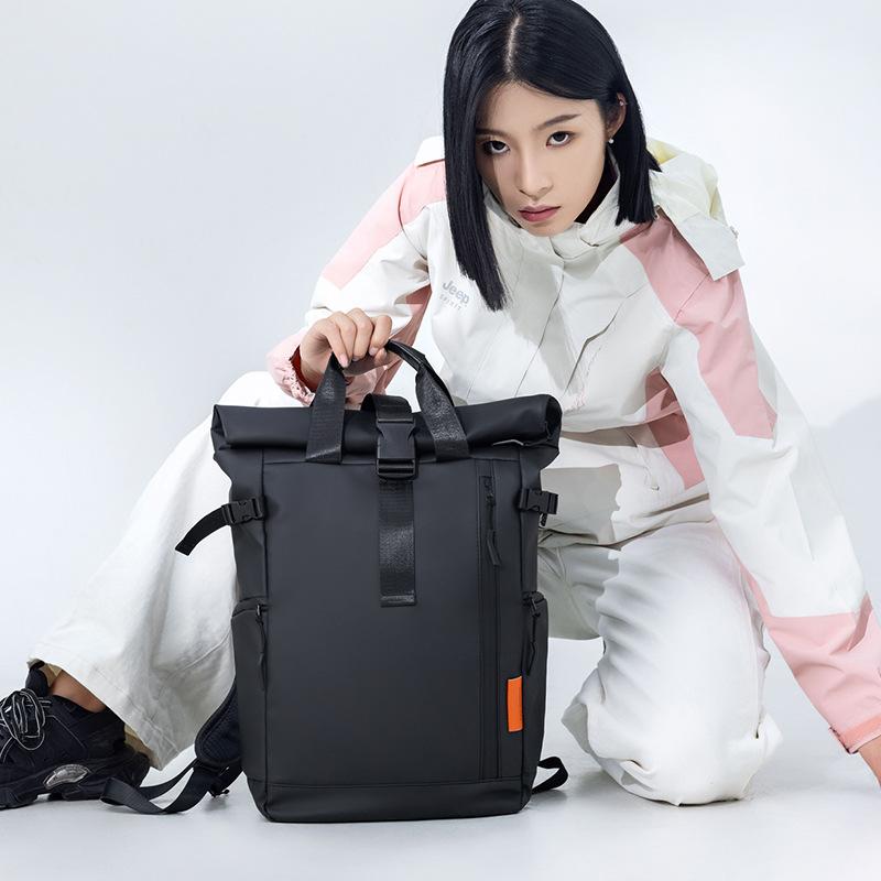 Men's and Women's Trendy Backpacks, Large-capacity Folding and Rolled-up Expansion Backpacks, Outdoor Travel and Leisure Backpacks