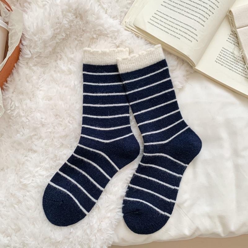 It S Late Autumn Wool Socks, Socks, Striped Socks, Tide Warm Piles, Piles Of Socks One size fits all