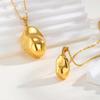 Irregular Hollow Pendant Necklaces for Women,Gold Color Retro Stainless Steel Necklace,High Quality Jewelry Gifts