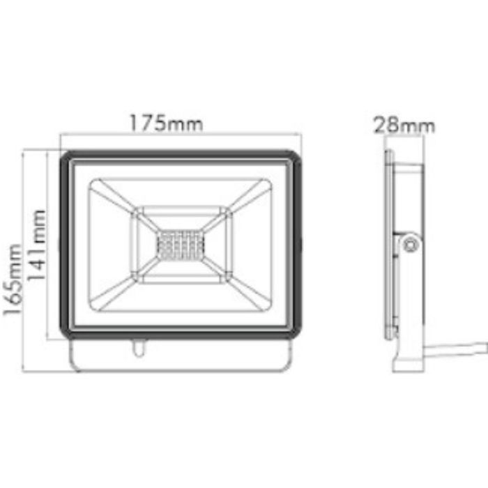 Projecteur LED 20W IP65 3000K TIGRIS