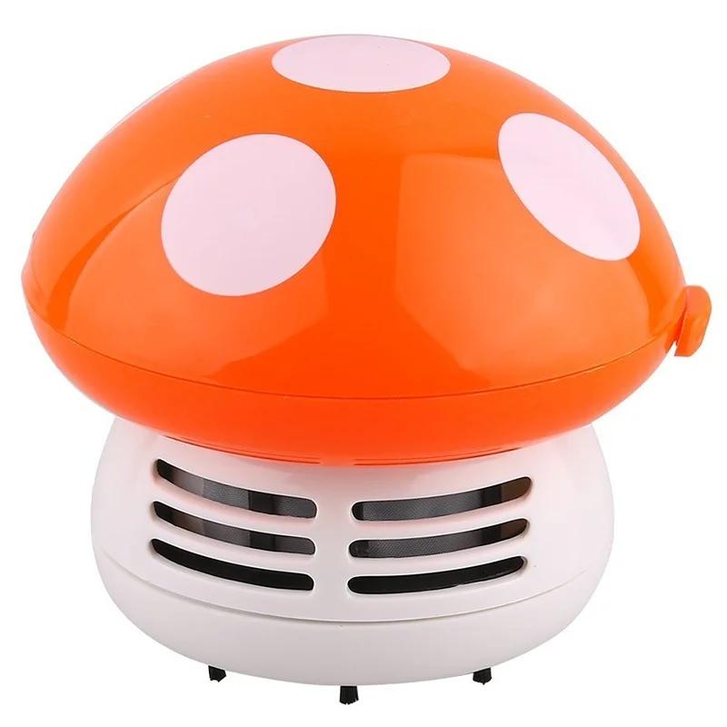 Cute Mini Mushroom Cleaner Desk Desktop Dust Vacuum Cleaner