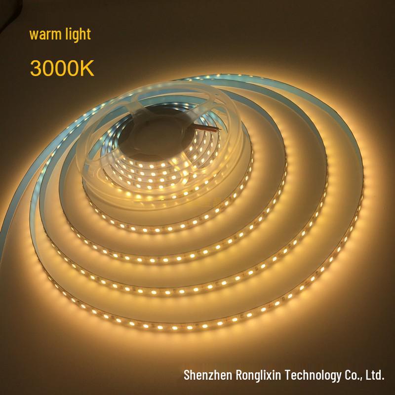 Low Voltage 2835 LED Strip Light, 120/240 LEDs, 5M, 12/24V, High Brightness, Self-Adhesive, Dimmable.