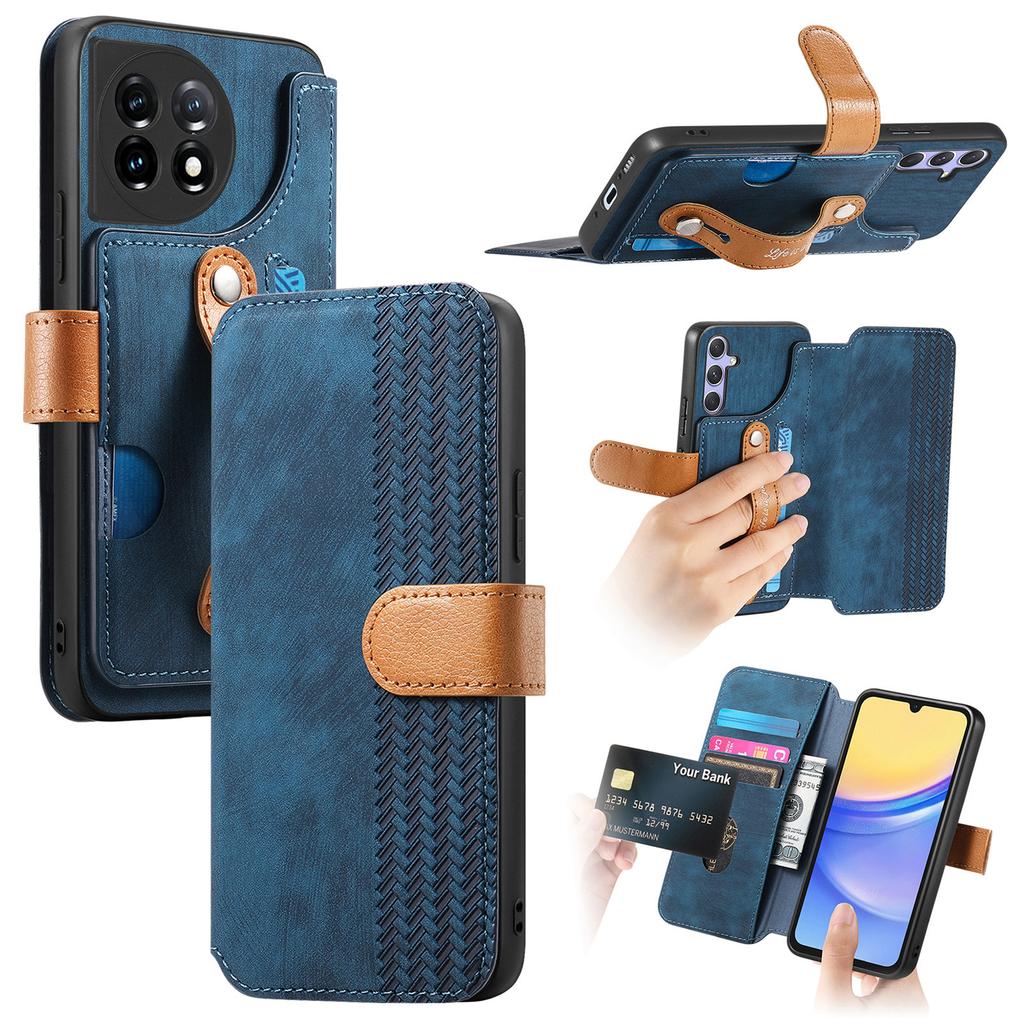 Ultimate Shockproof Wallet Case for OnePlus 11/Nord CE3/Ace 5/13R/Sony Xperia 1 VII/Nothing CMF Phone 2 Pro/3a.Card Holder + Stand + RFID Protection