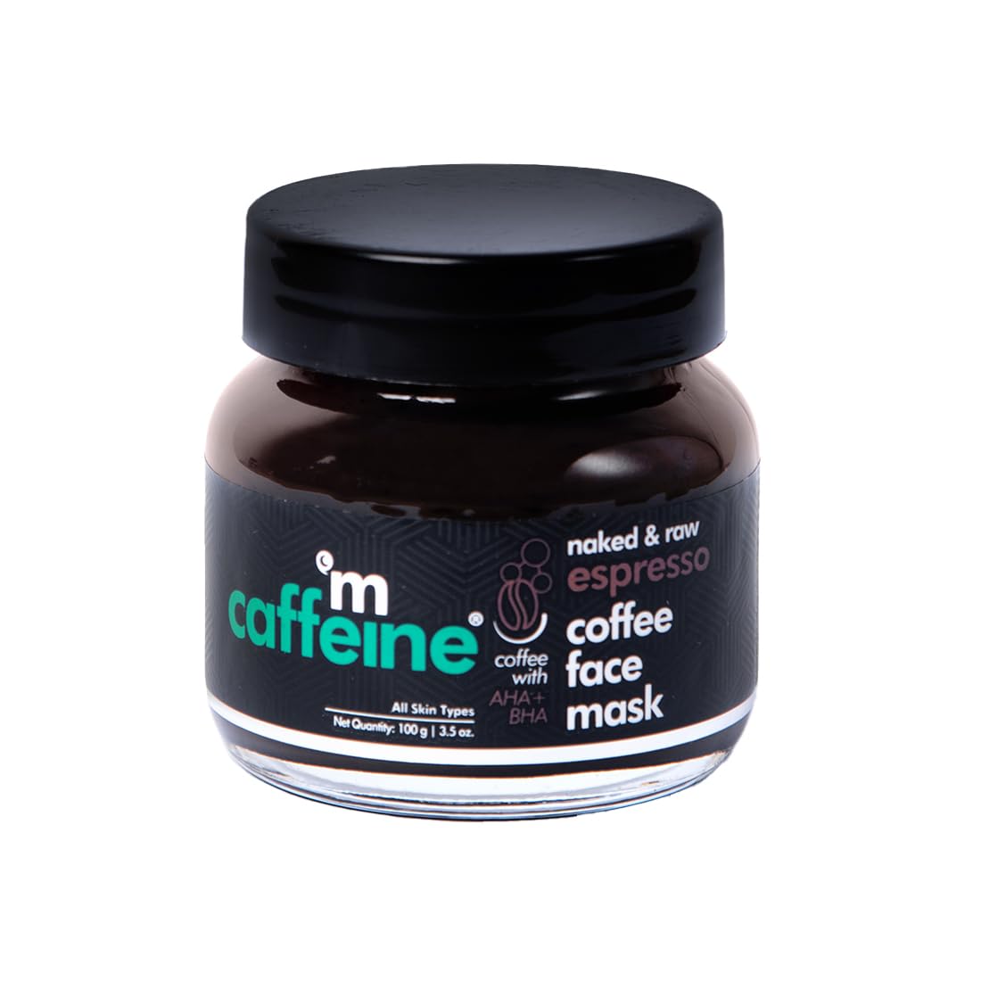 

mCaffeine Exfoliating Coffee Face Pack With Natural AHA For Glowing Skin, Deep Cleansing Face Mask For Blackheads Dirt Removal 100 g