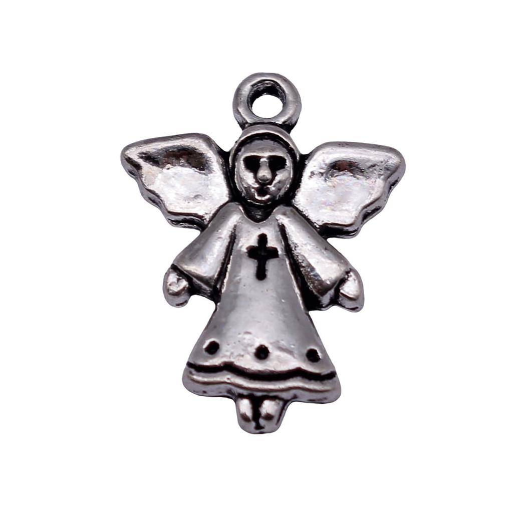 Angel Charms Alloy Fairy Pendants For Religious Holiday Jewelry Making