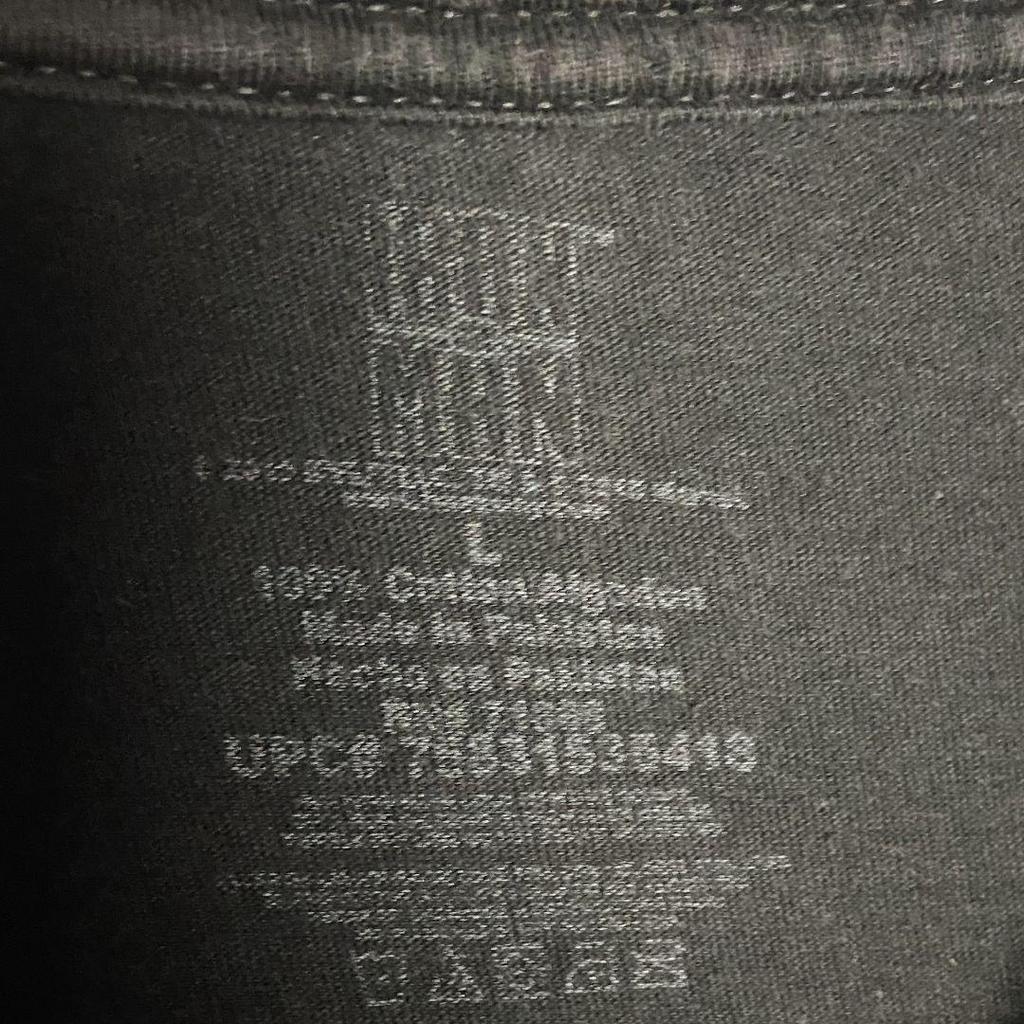 [USED] Vintage USA Marvel Iron Man T-shirt, Black, Size L, Anime Character T-shirt