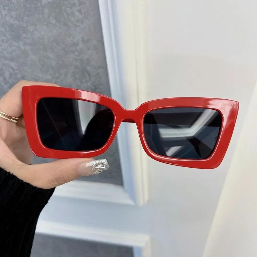 Retro Classic Square Sunglasses For Women Men Stylish Minimalist Female Male Fashion Glasses