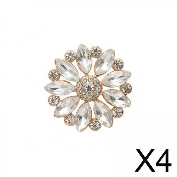 Buttons, Crystal Decorative Luxurious Embellishments for Elegant Closures on