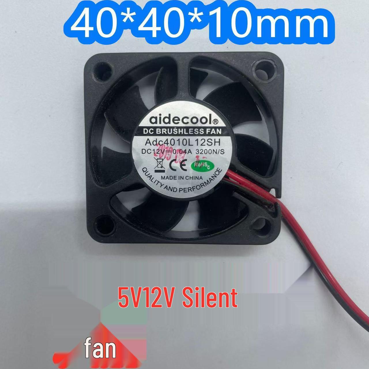 

Silent 4010L12SH CPU Cooler Fan for Printer and Surveillance Recorder - 12V/5V Power Supply 5V Positive Terminal