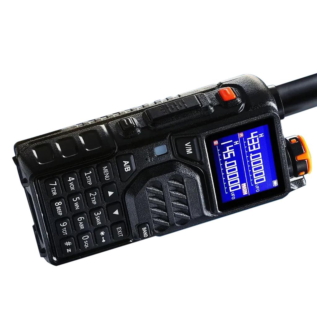 10W Long Range Tri Band Amateur Radio 999 Channels Walkie Talkie Radio with 2500mAh Battery US Plug