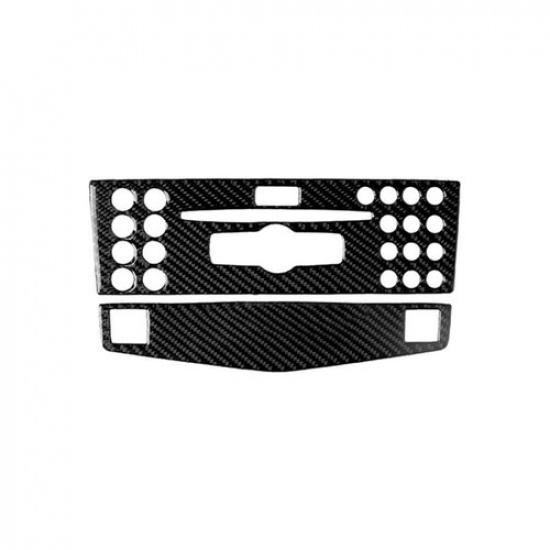 Carbon Fiber Console CD Panel Trim For Mercedes-Benz C Class W204 2007-10 Type D