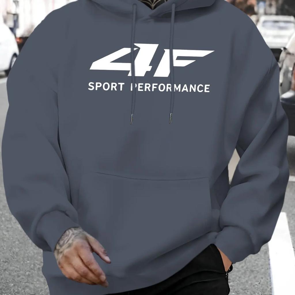 2025 Y2K Men's Oversized Hoodie 4F Printed Warm Pullover Unisex Street Fashion Sweatshirt