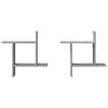 Wall Shelves 2 pcs. Concrete Grey 50 x 12 x 50 cm Engineered Wood