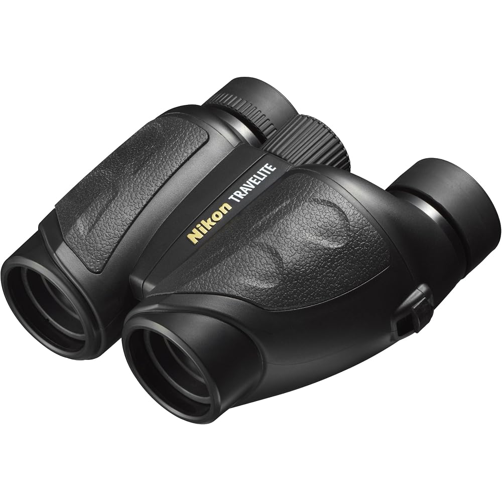 Nikon Travelite VI 12x25 Porro Prism Binoculars, 12x Magnification, 25mm Objective Lens (T612X25)