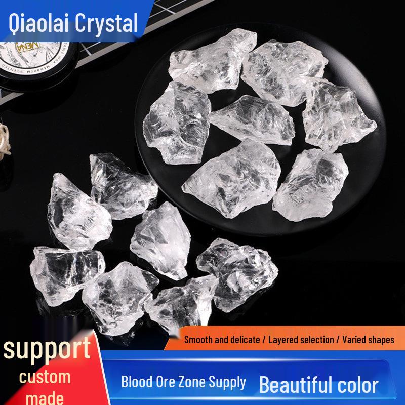 White Crystal Incense Diffuser Stone - Large, Natural Raw Crystal Ornament. 1–2cm 100g естественный