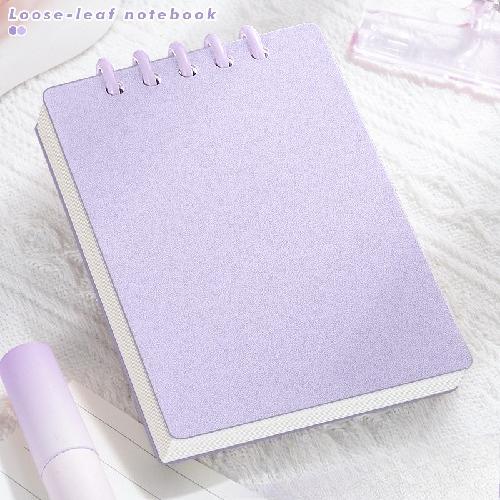 80 Sheets Square Lined A7 Pocket Notebook - High Quality Loose-leaf Mini Diary Book for Student School Supplies