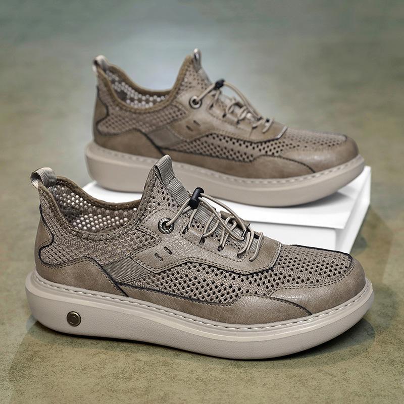 Shoes handmade mesh breathable shoes casual sports lightweight outdoor non-slip hiking shoes