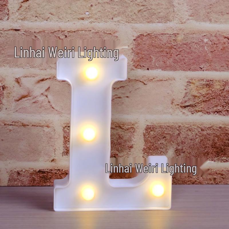 LED Luminous Letter and Number String Lights for Birthday, Proposal, and Event Décor