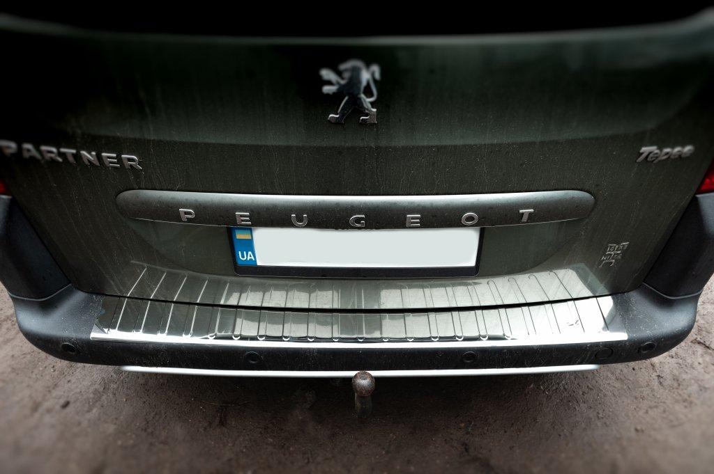 Protezioni per paraurti posteriore Carmos V1 (acciaio inossidabile) perCitroen Berlingo 2008-2018