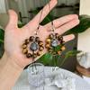 2025 Original Obsidian Tiger Eye Carved Kitten Phone Charm, High-End Design.