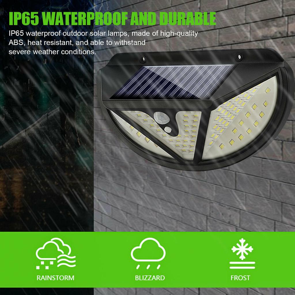 118 Led Solar Wall Lamp 3 Modes 270 Degree Ip65 Waterproof Infrared Motion Sensor Outdoor Garden Light