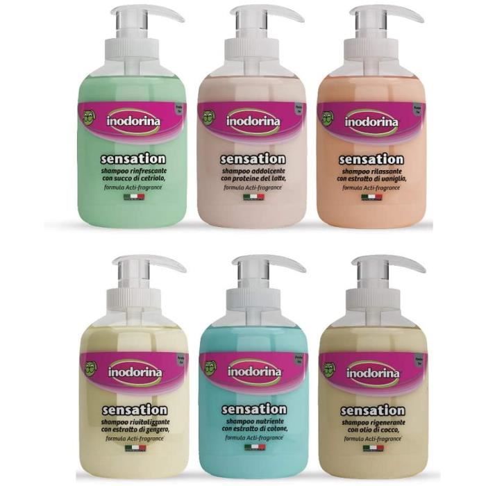 Shampooing Revitalisant Pour Chiens Avec Extrait De Gingembre - Inodorina - 300 ML