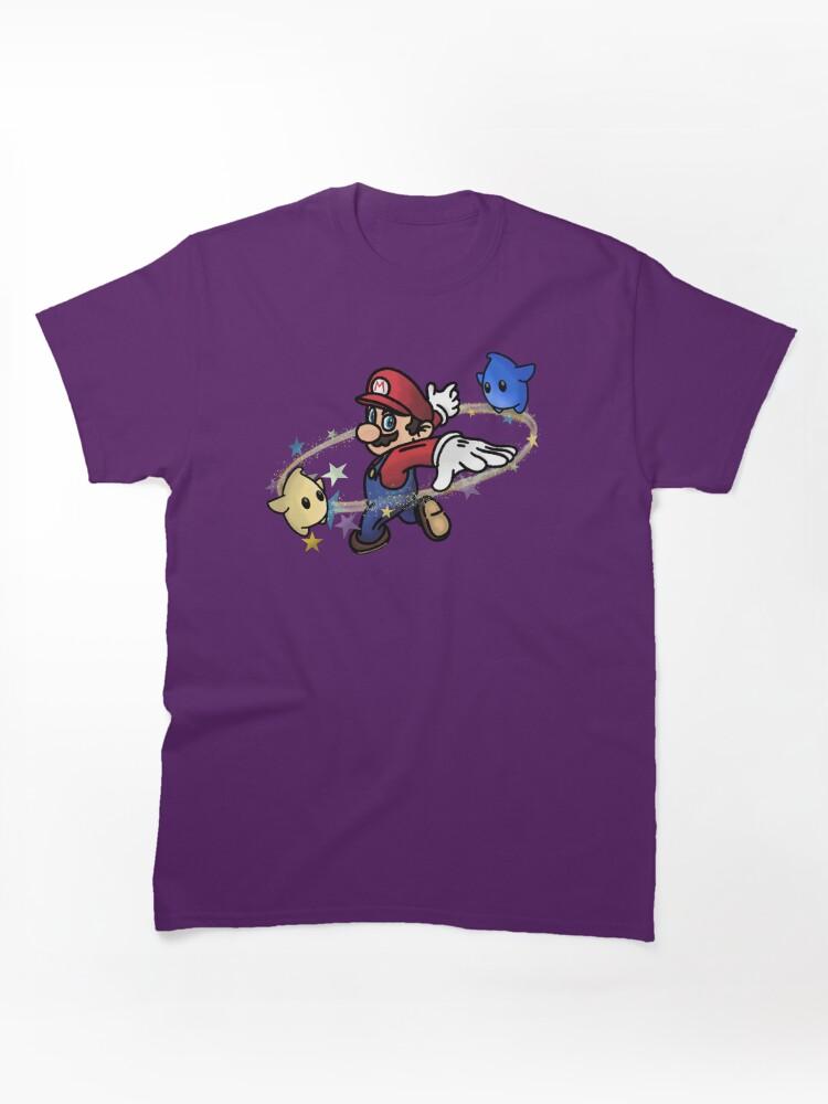 Super Smash Bros. Jumping through the galaxy with Mario Classic T-Shirt