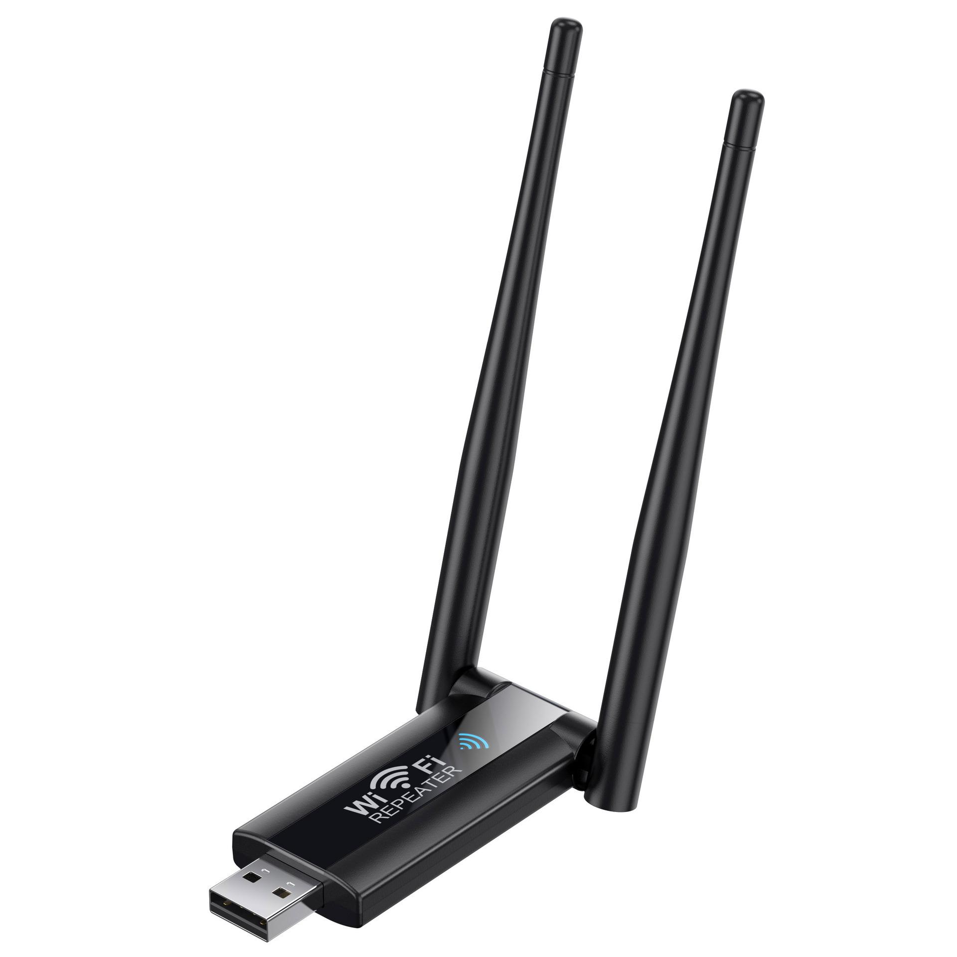 

USB Powered 300M WiFi Extender, Portable Wireless Repeater Signal Booster for Home Router, Low Power Consumption Bundle1 чорний