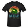 Unisex Awesome MILF Unisex I Love Frogs T Shirt Vintage Big Size Cotton Sleeve Custom Shirts