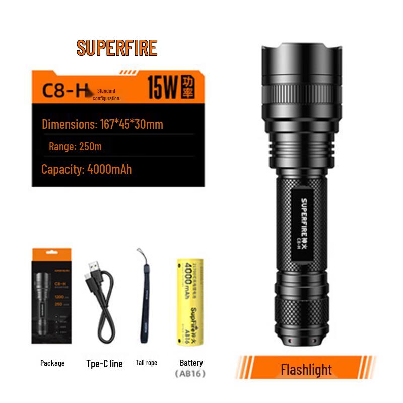 SupFire Rechargeable LED Flashlight Series