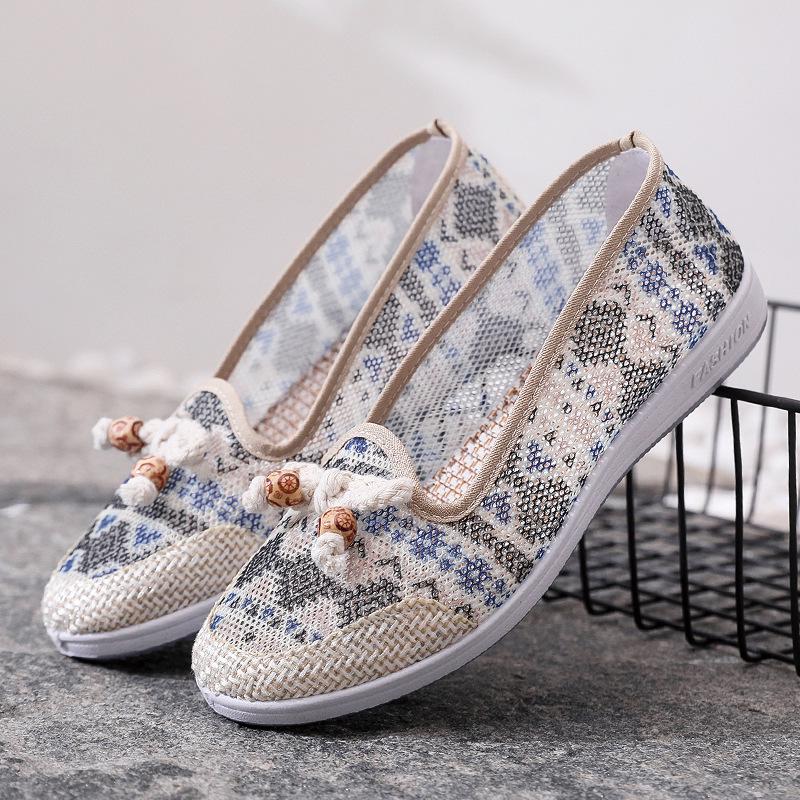 

Женские дышащие туфли из сетчатой ткани – Мягкая подошва, Низкий вырез, Плоская подошва, Модные для всех возрастов 36