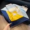 New silk scarf women's fashion versatile high-end small square scarf Korean version neck protection scarf spring and autumn retro scarf binding bag