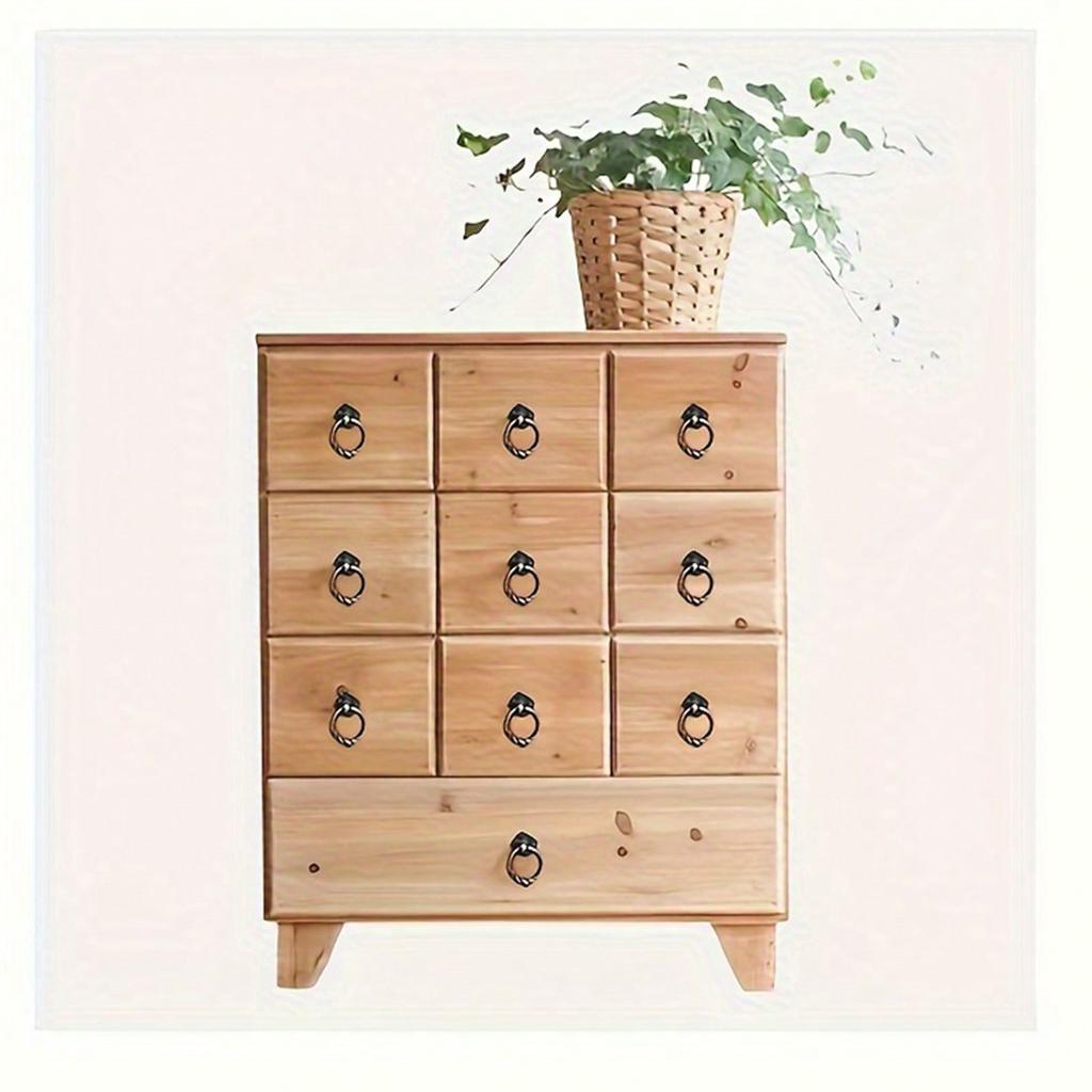 6-20pcs Vintage Bronze Drawer Pulls - 4Cm Antique Cabinet Knobs With Installation Hardware, Decorative Furniture Handles