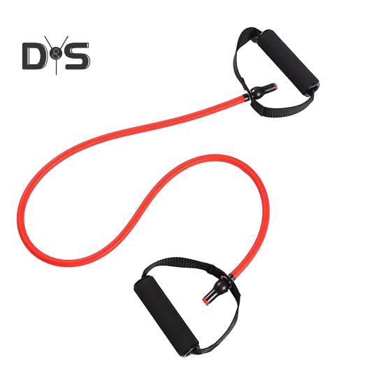 Fitness Resistance Band with Anti-slip Handle Portable Men Women Arm Shoulder Stretch Strength Training Leg Toning Exercise Elastic Strap Tension