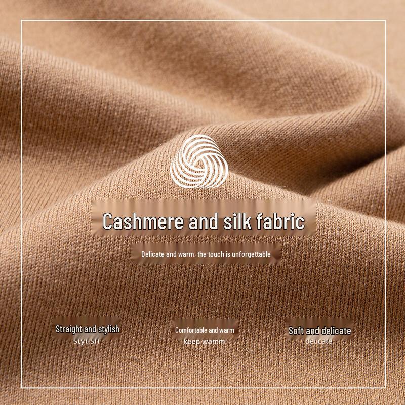 Hodo Men's Cashmere Silk Blend Turtleneck Sweater