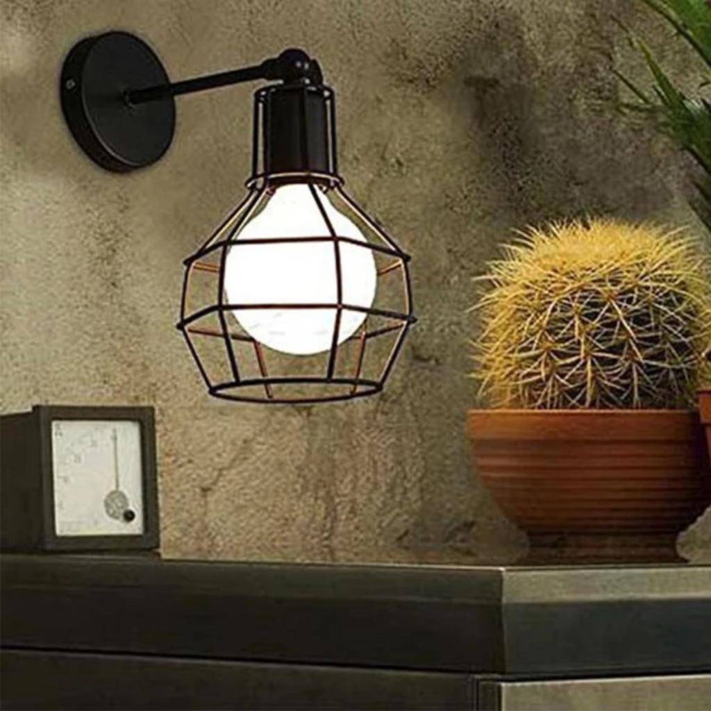 New Enhance Your Space with a Charming, Warm, Beautiful, Inviting, Elegant, Rustic Vintage Industrial Style Wall Lamp for Cozy S