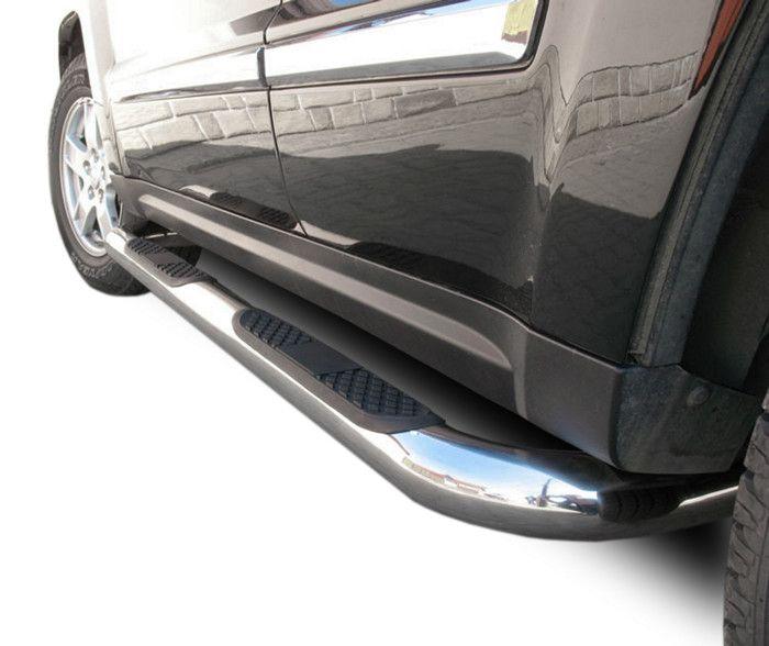 J&amp;J Automotive | Tubes Marche-Pieds Latéraux Marche Pieds Compatible Avec Jeep Grand Cherokee 2005-2010, 2 pcs, fixation