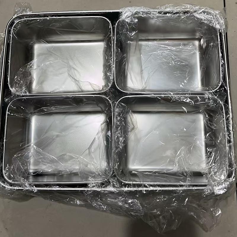 

Stainless Steel 4-Compartment Spice Box with Lid