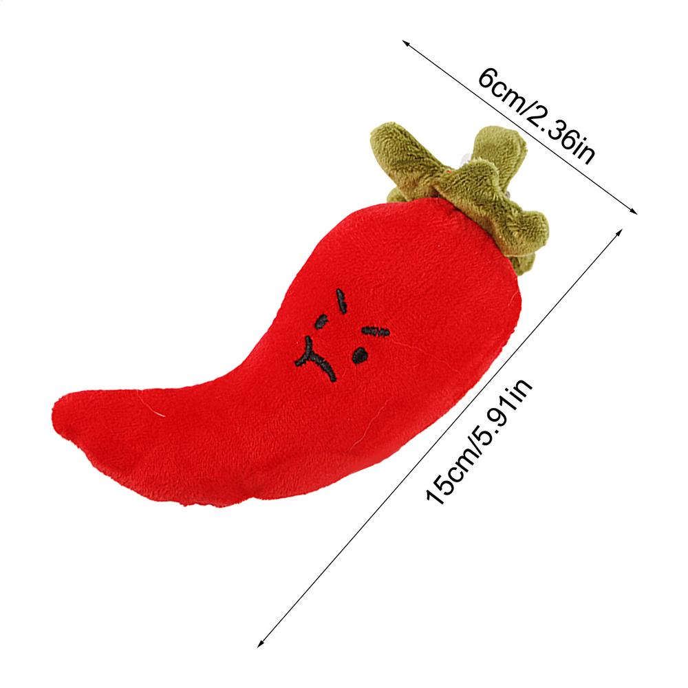 Plush Vegetable Dog Toy Dog Plush Vegetable Themed Interactive Stuffed Toy Vegetable Shaped Chewing Toy Sturdy Small Puppy Toys