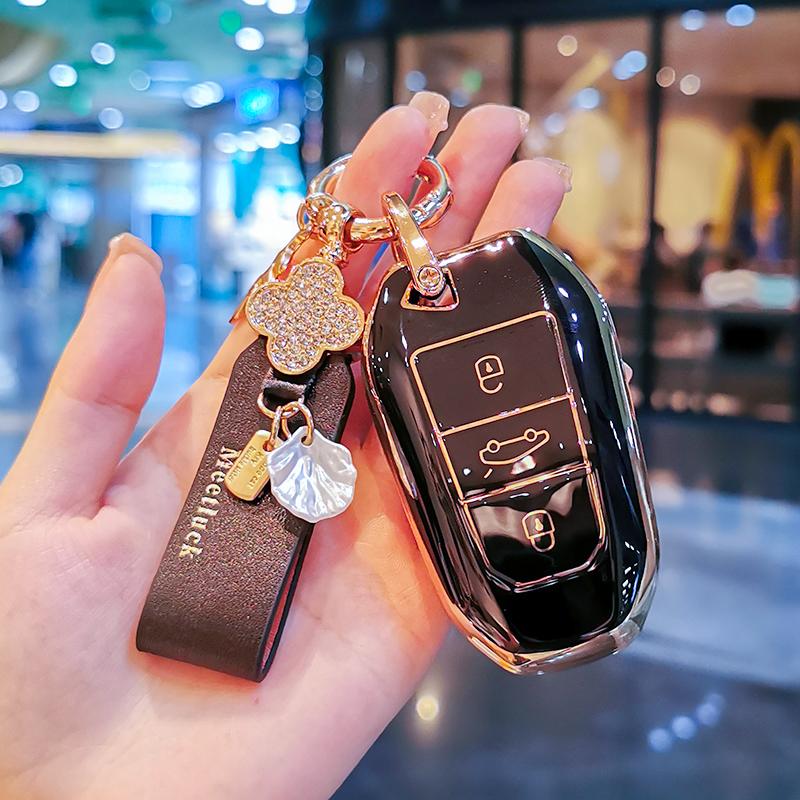 Autosleutelhoes Beschermhoes Tas Voor Peugeot 2008 3008 4008 5008 308 408 508 Citroen C1 C2 C4 C6 C3-XR Picasso Grand DS3 DS5