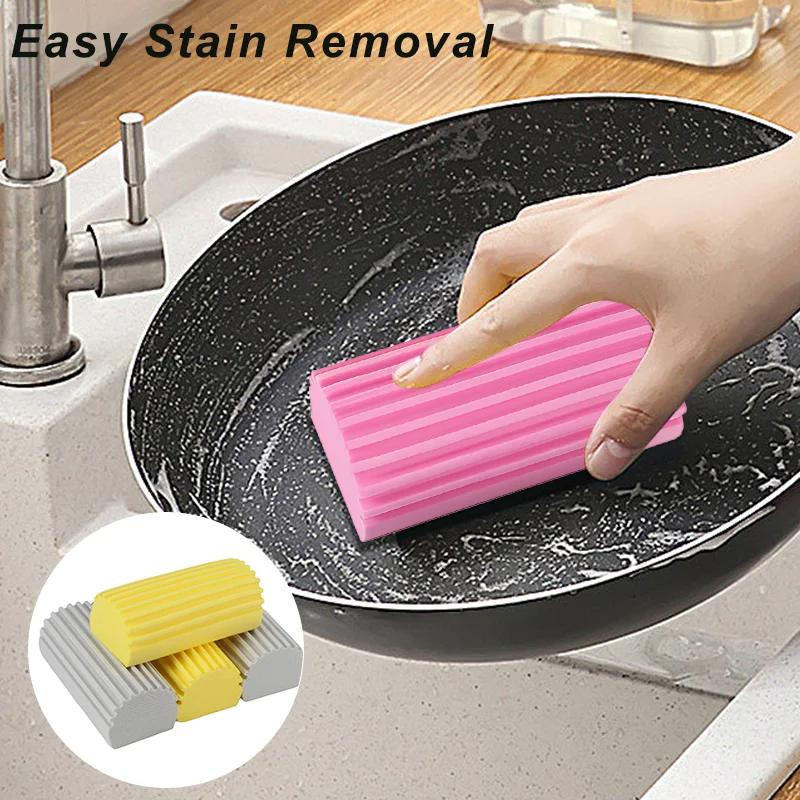 3Pcs Dust Cleaning Magical  Sponges Portable Brush Duster For Cleaning Blinds Glass Baseboards Vents Railings Mirrors Window