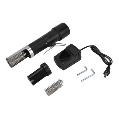 Electric Fish Scraper Handheld Design 6 Cutter Wheel Button Switch Water Resistant Battery Fish