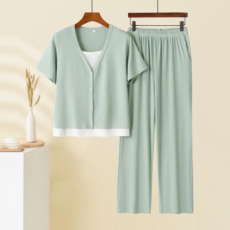 Xiaofu Women's Summer 2025 Stylish T-Shirt Two-Piece Set