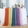 Heat Resistant Table Runner Sheer Flowing Runner, Chiffon Wedding Elegant Solid Color Durable for Dining Home Bridal Shower Party Decor Decorative