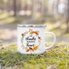 Just A Girl Who Love Fall Printed Creative Enamel Mugs Coffee Cups Holiday Party Wine Juice Handle Mug Best Thanksgiving Gifts