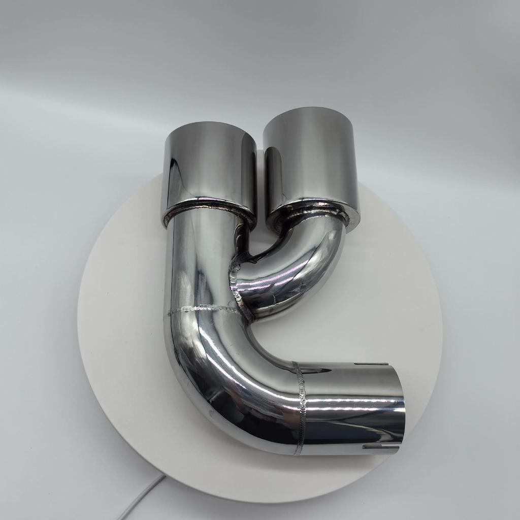 Universal High-Quality 304 Stainless Steel Silver Exhaust Muffler Tip Cover